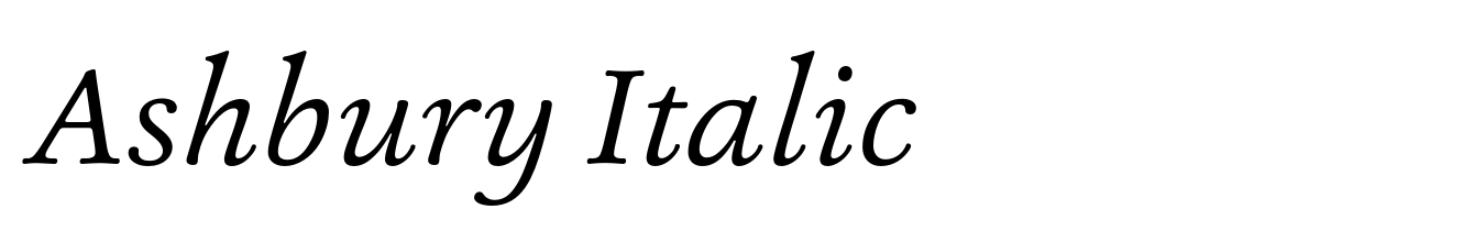 Ashbury Italic